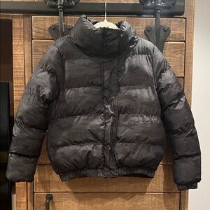 Brave Soul Women’s Charcoal Puffer Jacket